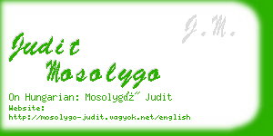 judit mosolygo business card